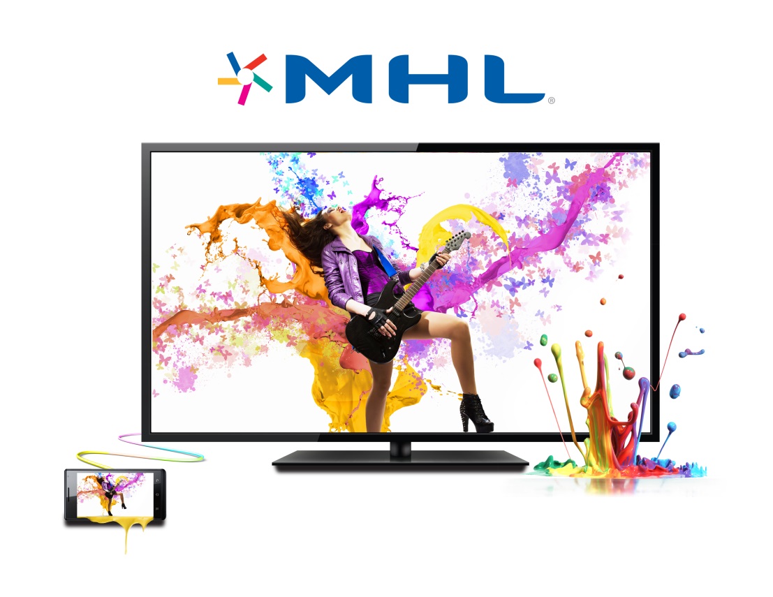 MHL TV woman playing guitar MHL TV woman playing guitar